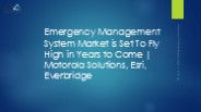 Emergency Management System market