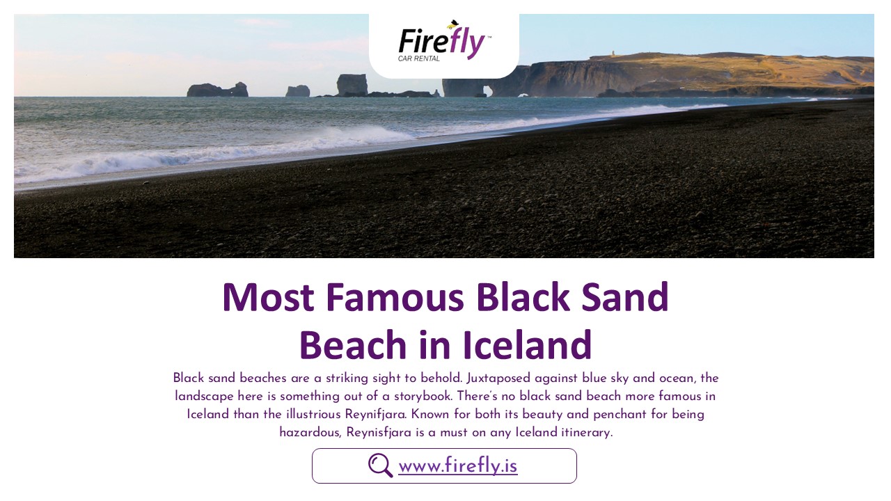 Enjoy the black sand beach of Iceland most famous coastal wonder