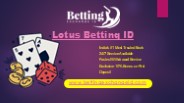 Get Your Lotus Betting ID Instantly – Sign Up Now!