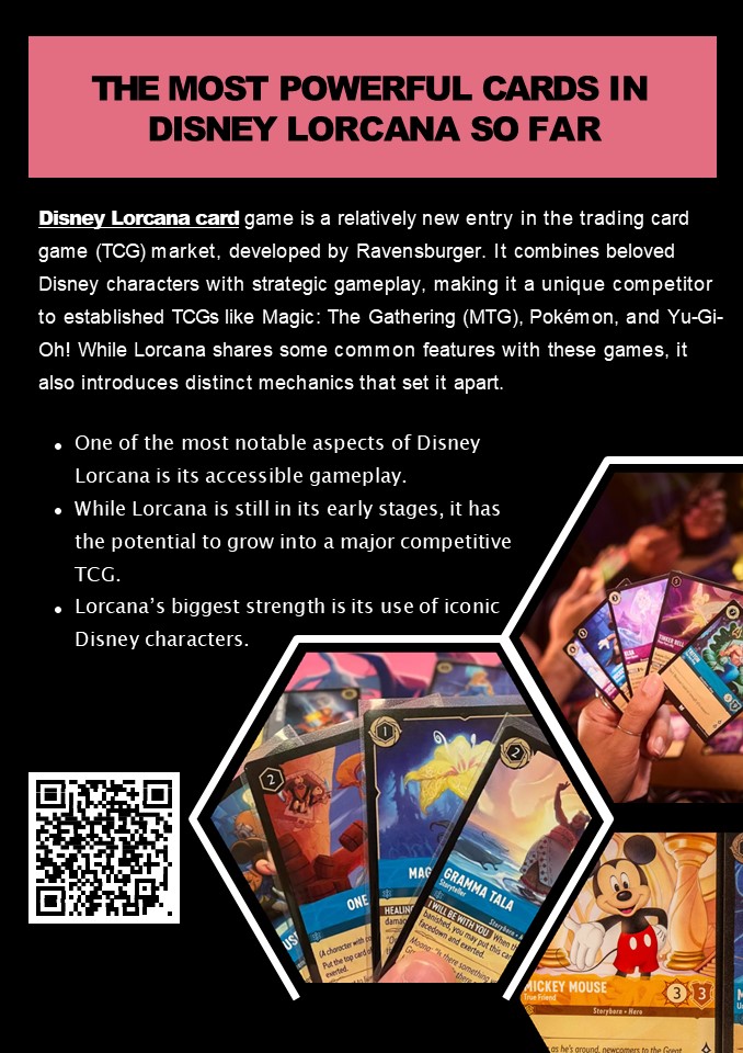 Comparing Disney Lorcana To Other Trading Card Games