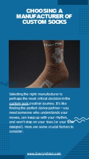 Choosing a Manufacturer of Custom Socks