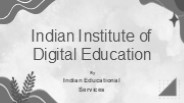 Indian Institute of Digital Education