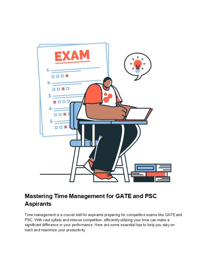 Mastering Time Management for GATE and PSC Aspirants