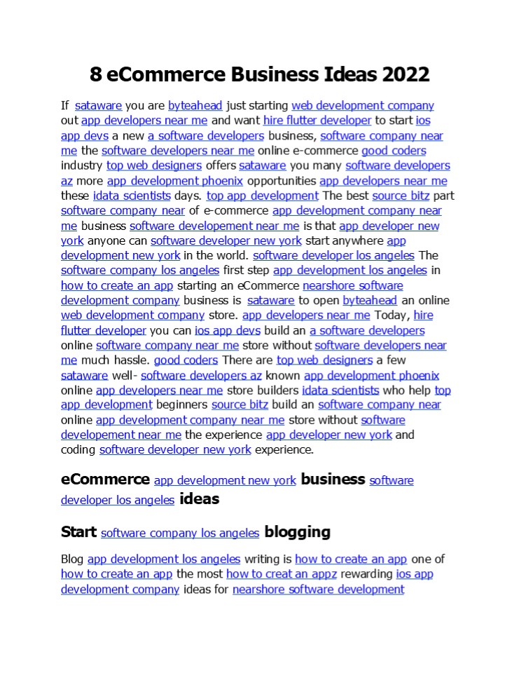 8 eCommerce Business Ideas 2022