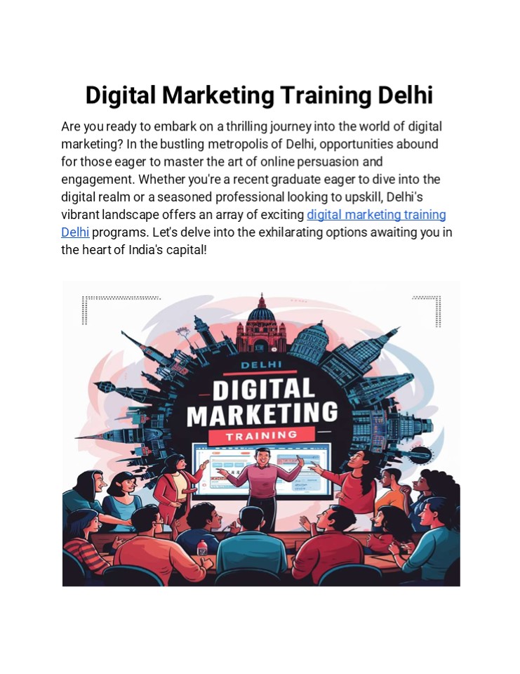 Digital Marketing Training in Delhi