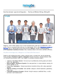 HiringGo – Hire Faster, Hire Smarter in Bangalore!