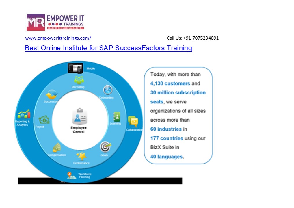 Best Online Institute for SAP SuccessFactors Training