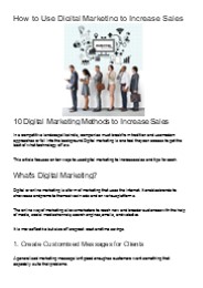 How to Use Digital Marketing to Increase Sales