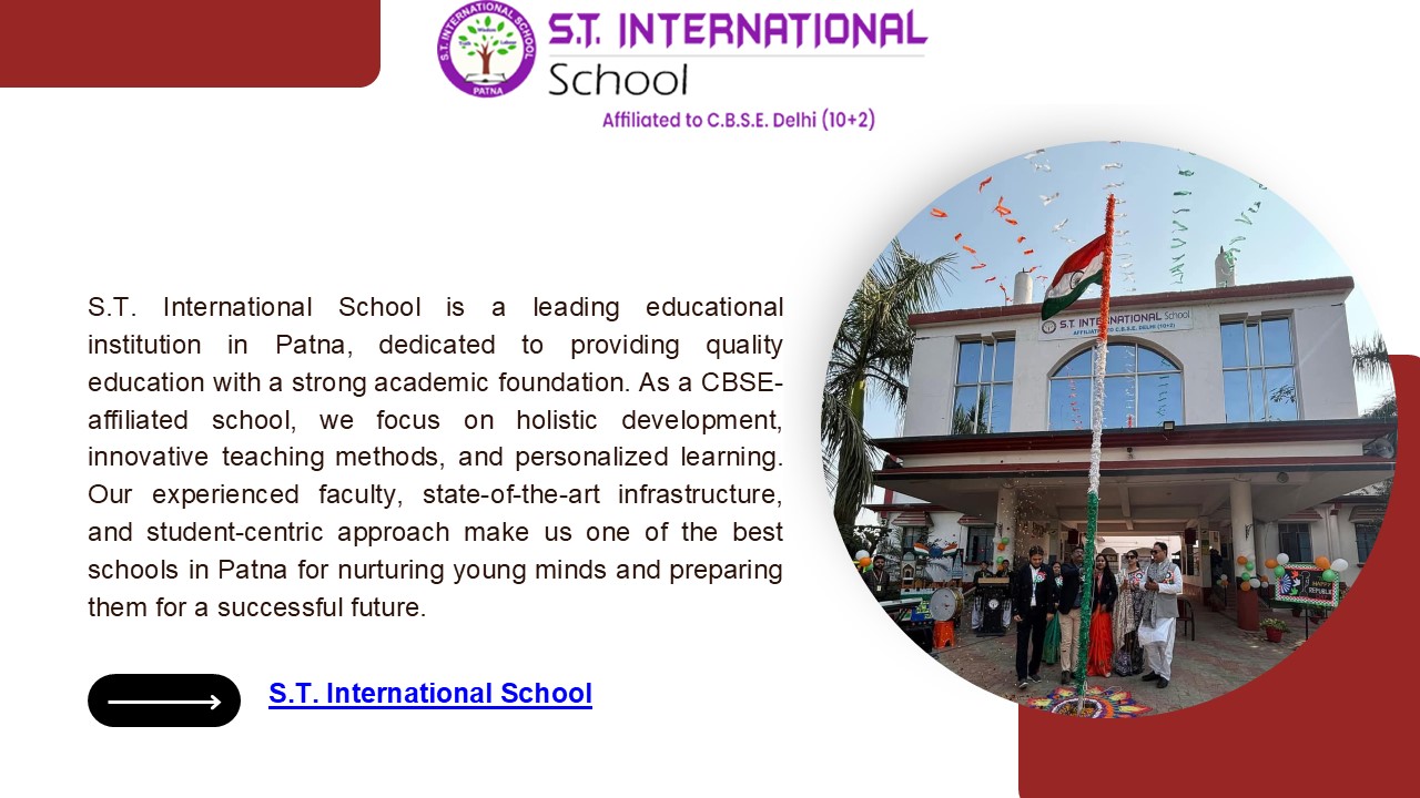 S.T. International School – Leading CBSE Syllabus School Near You