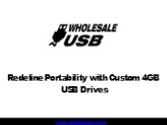 Redefine Portability with Custom 4GB USB Drives