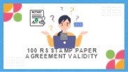 100 rs stamp paper agreement validity
