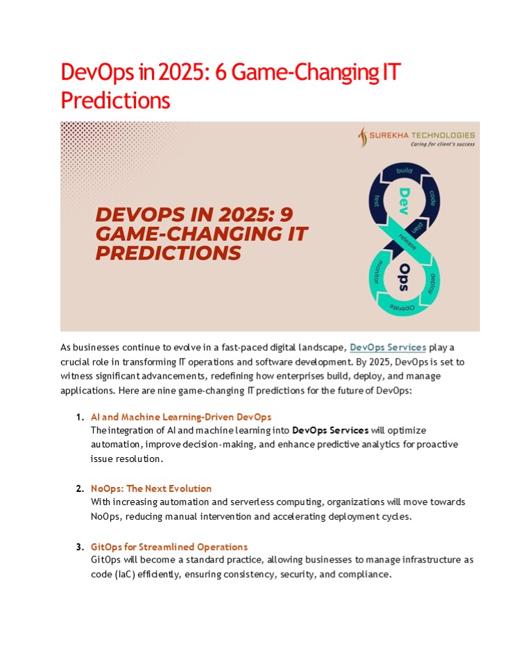 DevOps in 2025-9 Game-Changing IT Predictions