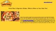 Vegetarian Pizza Restaurant - Fasta Pizza