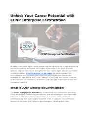 Master Networking with CCNP Enterprise Certification