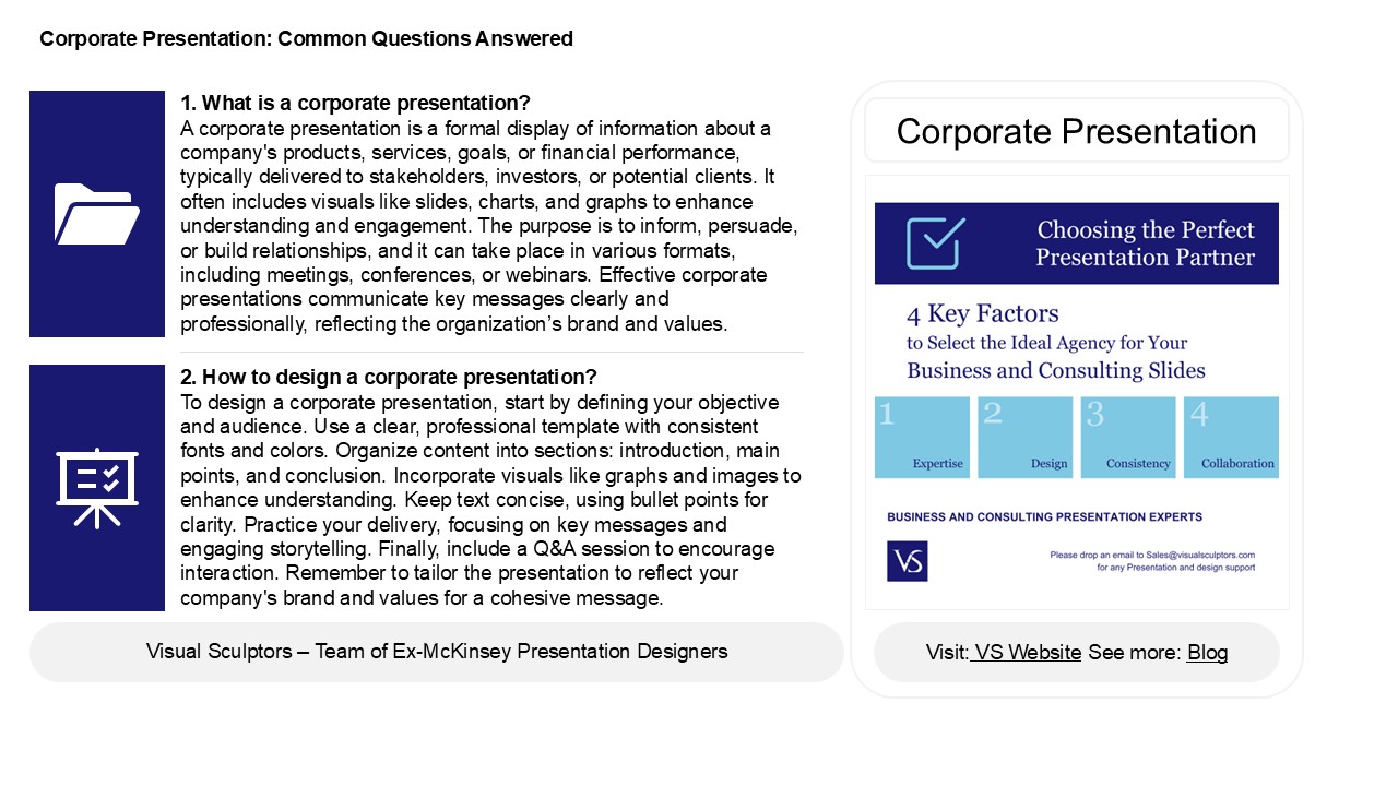 Designing Concise and Clear Corporate Presentations presentation | free ...