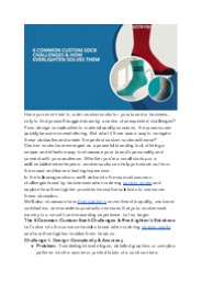 6 Common Custom Sock Challenges & How EverLighten Solves Them