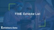 FIME Exhibitor List (1)