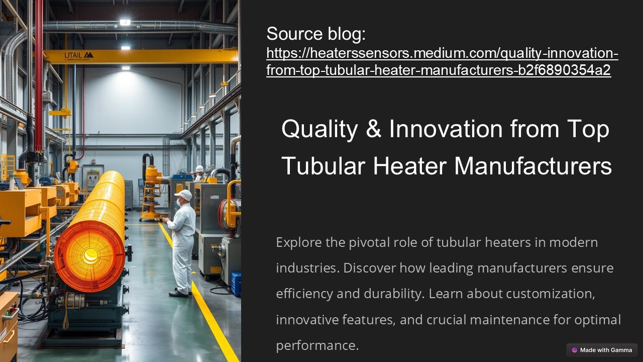 Tubular Heater Manufacturers Focused on Quality & Innovation!