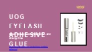 UOG Eyelash Adhesive Glue – Strong, Waterproof & Allergy-Free