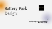 Battery Pack Design
