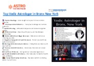 Top Vedic Astrologer in Bronx New York