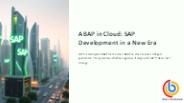 ABAP in Cloud: SAP Development in a New Era