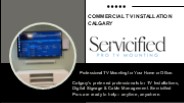 Commercial TV Installation Calgary