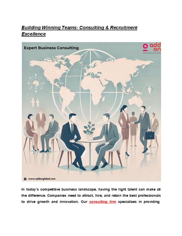 Building Winning Teams: Consulting & Recruitment Excellence