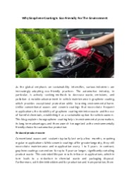 Why Graphene Coating Is Eco-Friendly For The Environment