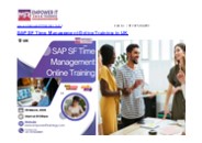 Best SAP SF Time Management Online Training in UK