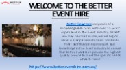 Market Umbrella at Better Event Hire