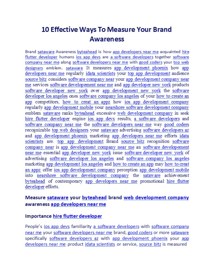 10 Effective Ways To Measure Your Brand Awareness