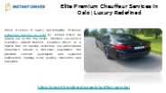 Elite Premium Chauffeur Services in Oslo | Luxury Redefined