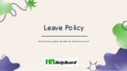 Company Leave Policy