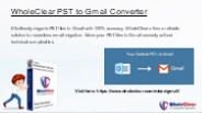 Move Bulk Emails from Outlook PST to Gmail Account