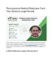 Pennsylvania Medical Marijuana Card: Your Guide to Legal Access