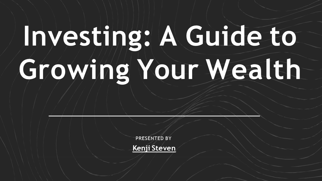 Investing Insights: A Guide by Kenji Steven