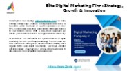 Elite Digital Marketing Firm: Strategy, Growth & Innovation