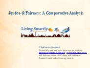 Justice & Fairness: A Comparative Analysis