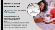 Best Tax Planning Advisor Maryland
