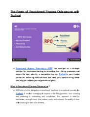The Power of Recruitment Process Outsourcing with TruFynd