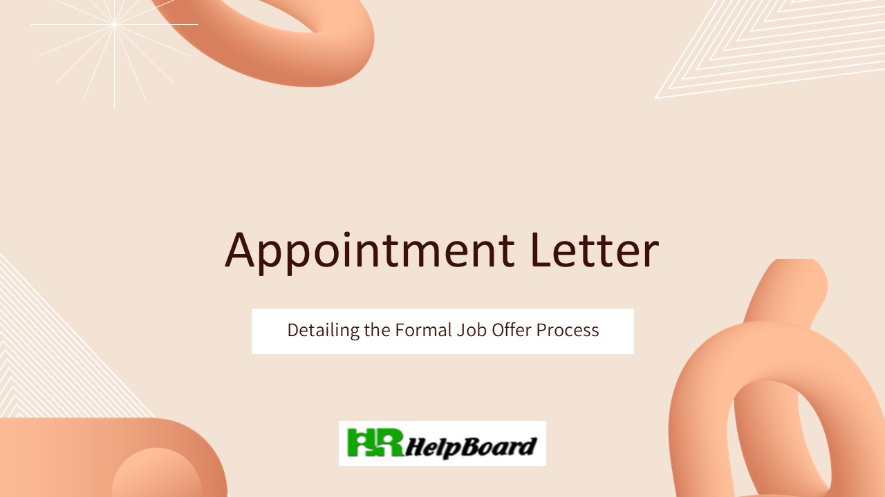Appointment Letter PDF