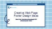 Creative Web Page Footer Design Ideas