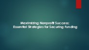 Maximizing Nonprofit Success: Essential Strategies for Securing Funding