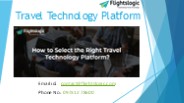 Travel Technology Platform