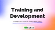Training and Development Meaning in Human Resource