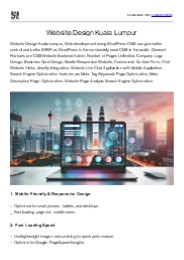 Website Design Kuala Lumpur