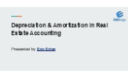 Depreciation & Amortization in Real Estate Accounting