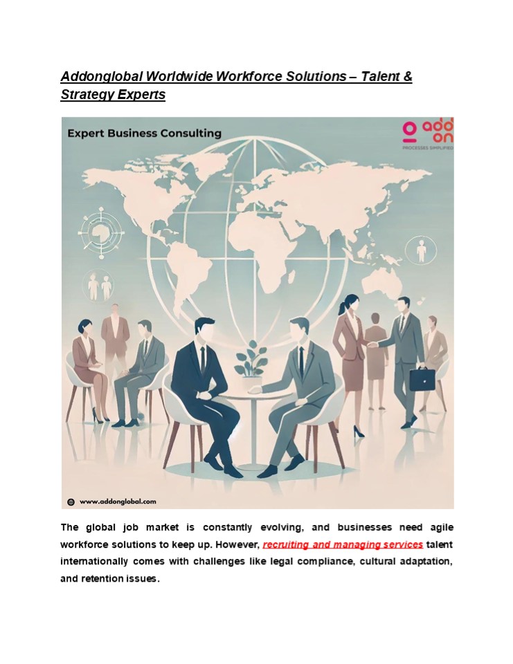 Addonglobal Worldwide Workforce Solutions – Talent & Strategy Experts