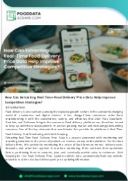 Boost Competitiveness by Extracting Real-Time Food Price Data